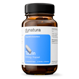 Taurin (500mg) – vegan & ohne Zusatzstoffe | 56 Kapseln in Glasflasche