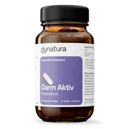 Darm Aktiv Probiotikum – mit Inulin, vegan | 56 Kapseln in Glasflasche