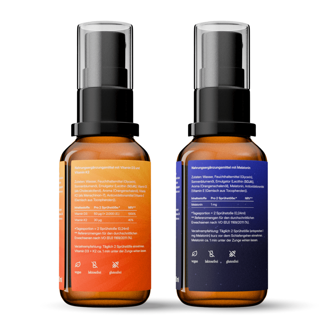 Spray Duo Set – Vitamin D3+K2 & Melatonin