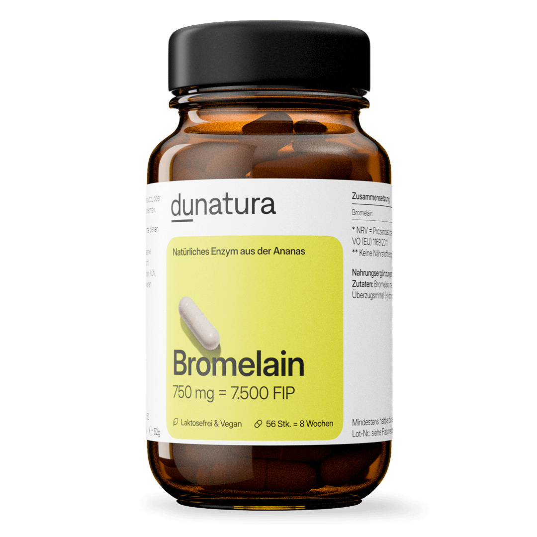 Bromelain (750mg) | 56 Kapseln in Glasflasche