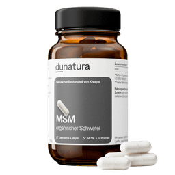MSM (500 mg) – organischer Schwefel, vegan | 84 Kapseln in Glasflasche